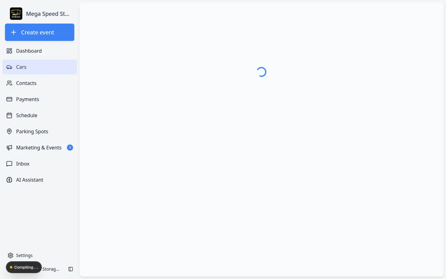 Activity Feed showing scheduled, in progress, and completed events on a car record