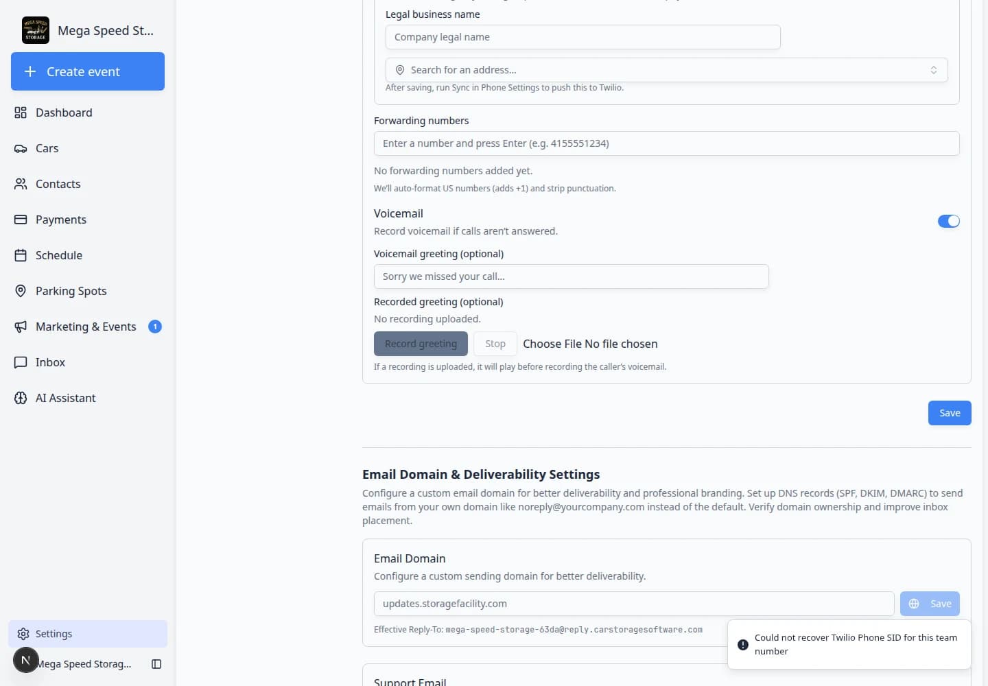 Communications settings scrolled to Google Reviews section