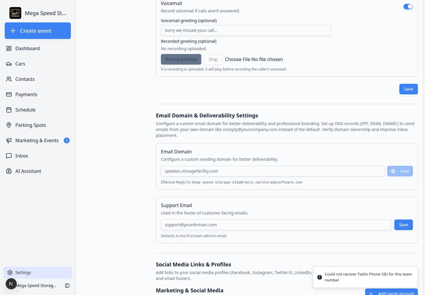 Communications settings scrolled to Notification Preferences and Alerts section